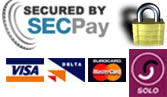 VISA, Mastercard and Maestro accepted over our secure server